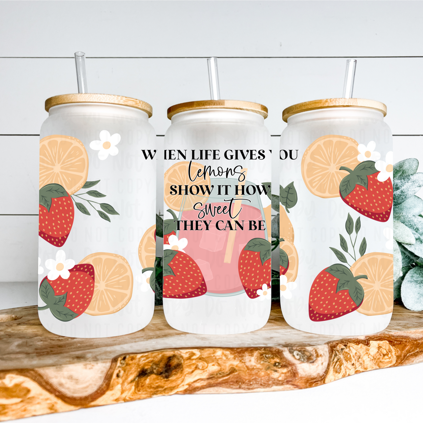 When Life Gives You Lemons 16oz Tumbler Wrap