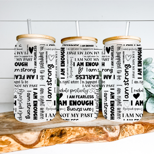 Positive Affirmations 16oz Tumbler Wrap