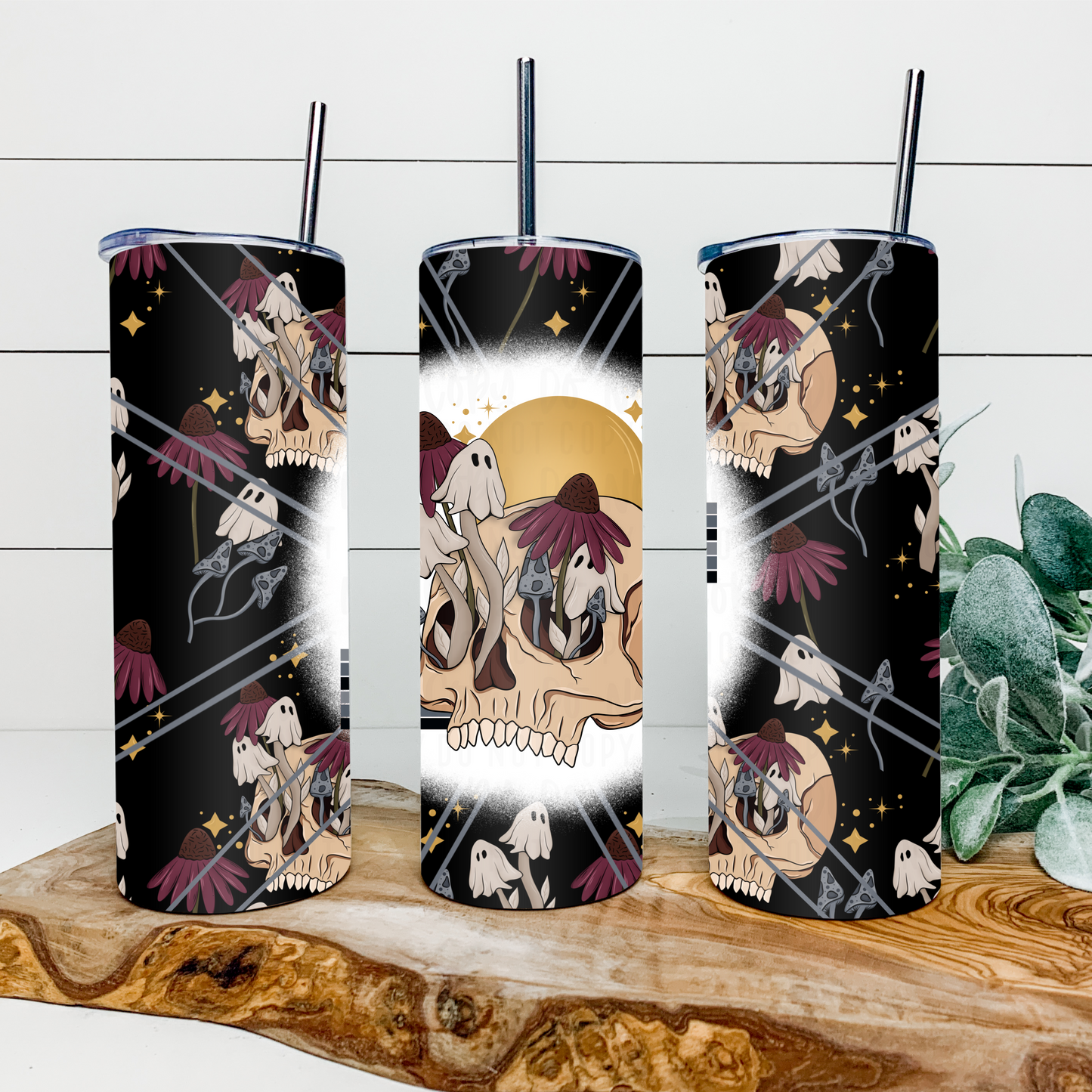 Growth Happens In The Dark 20oz Tumbler Wrap | Burst Tumbler Wrap | Seamless Tumbler Wrap | No Phrase