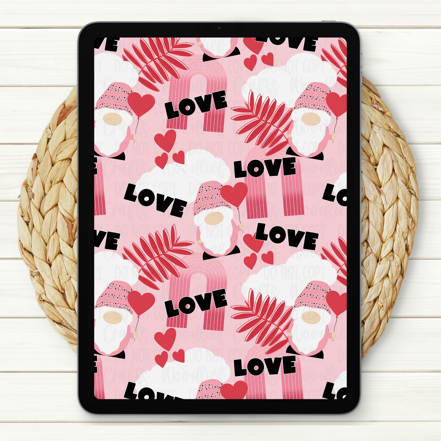 All You Need Is Love Seamless Digital Paper | Two Scales Included