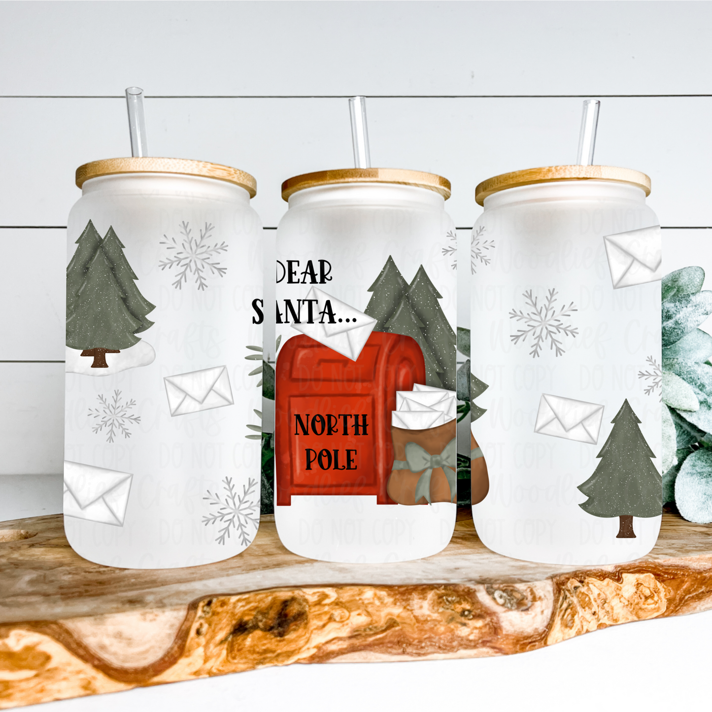 Dear Santa 16oz Tumbler Wrap