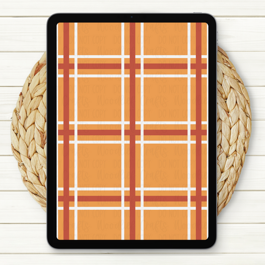 Mustard Plaid Seamless Digital Paper | Two Scales Included