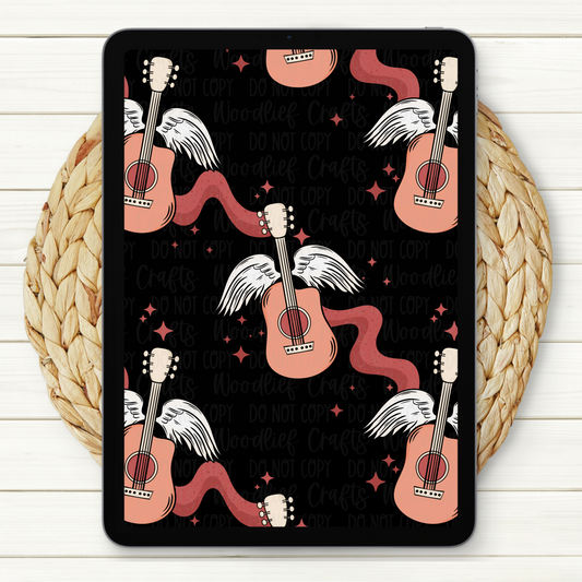 Music Is All I Need Seamless Digital Paper | Two Scales Included