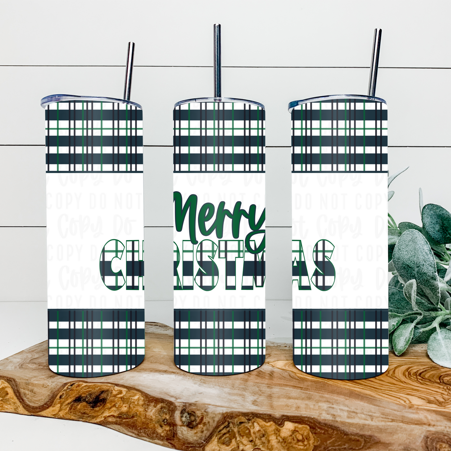 Merry Christmas 20oz Tumbler Wrap | Split Tumbler Wrap | Seamless Tumbler Wrap