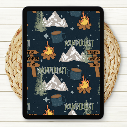 Wanderlust Seamless Digital Paper | Two Scales Included