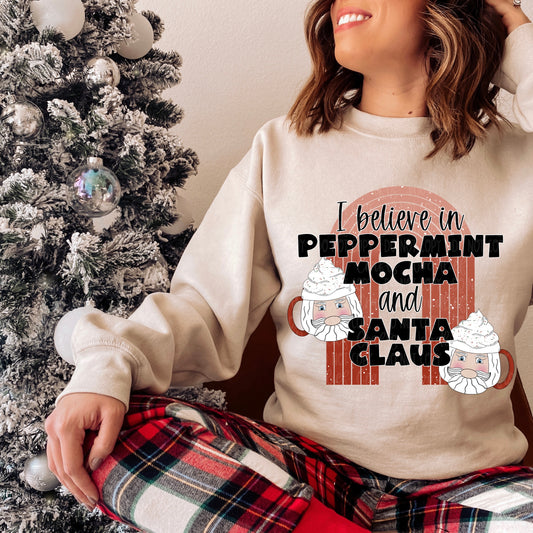 I Believe In Peppermint Mocha And Santa Claus Digital Download