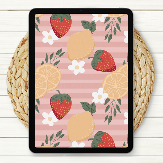 When Life Gives You Lemons Seamless Digital Paper | Two Scales Included