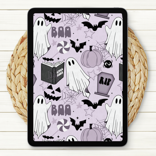 Spooky University Seamless Digital Paper | Two Scales Included