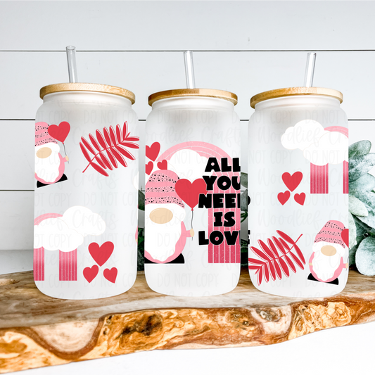 All You Need Is Love 16oz Tumbler Wrap