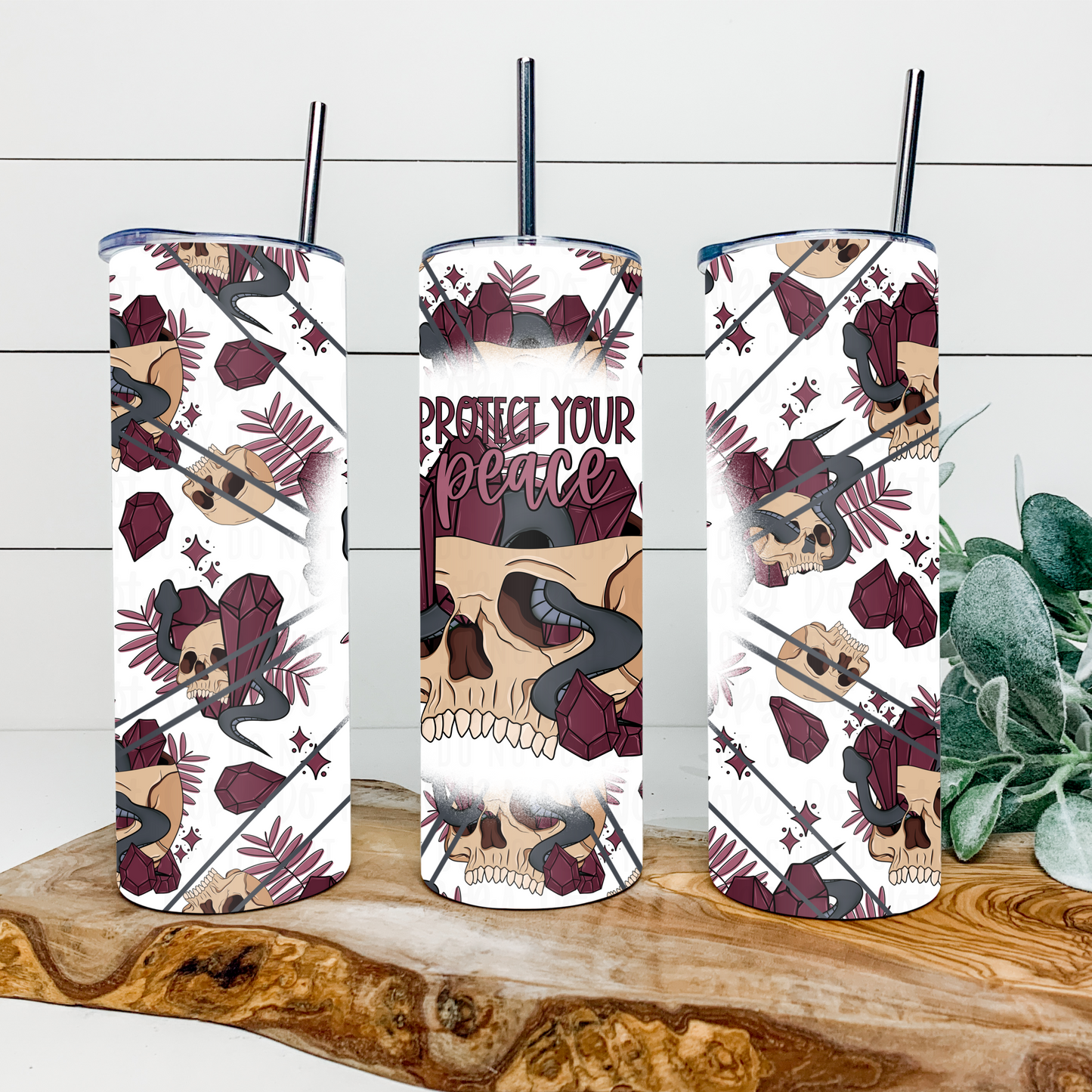 Protect Your Peace 20oz Tumbler Wrap | Burst Tumbler Wrap | Seamless Tumbler Wrap