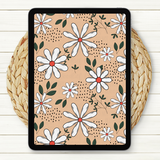 Daisies Seamless Digital Paper | Two Scales Included
