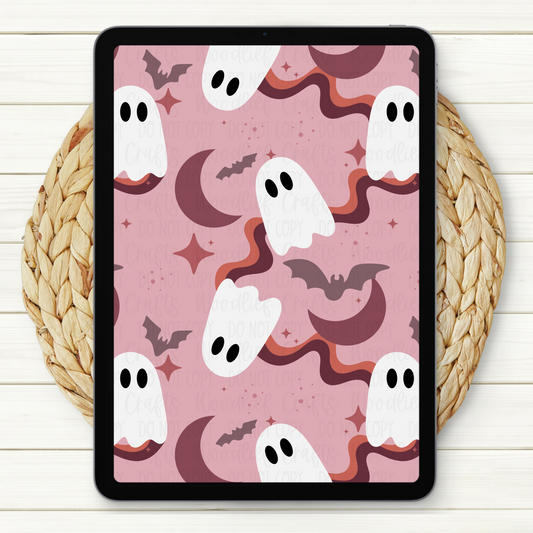 Pumpkins & Ghost Seamless Digital Paper | Two Scales Included