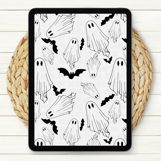 Boo Seamless Digital Paper | Two Scales Included