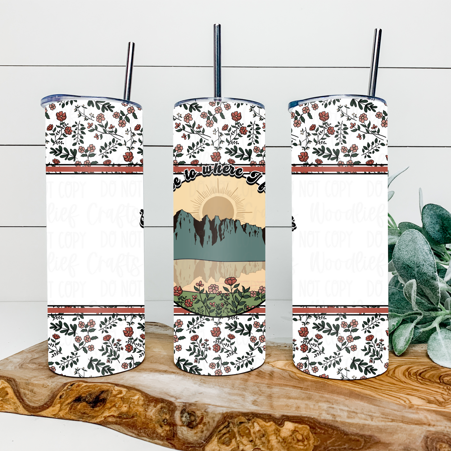 Take Me To Where I Feel Free 20oz Tumbler Wrap | Split Tumbler Wrap | Seamless Tumbler Wrap