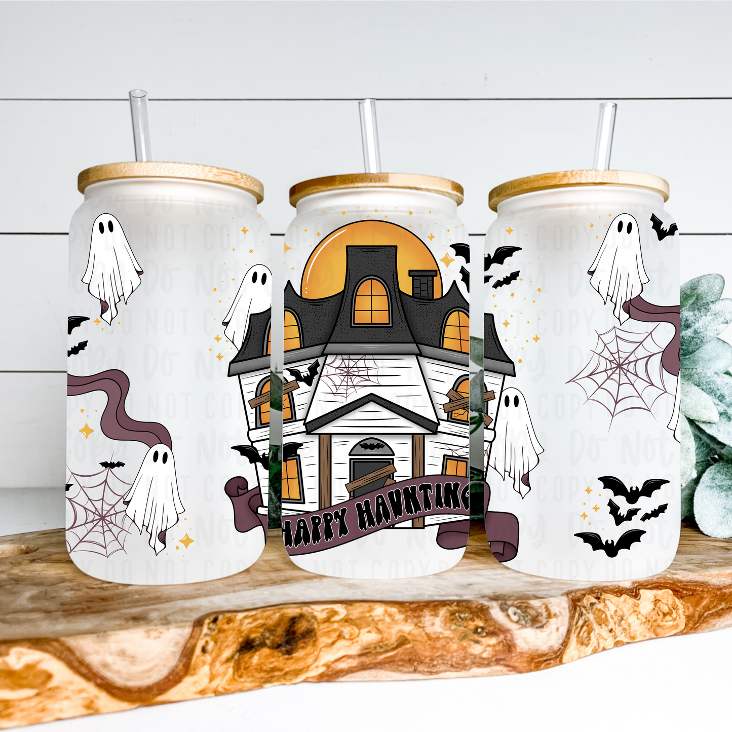 Happy Haunting 16oz Tumbler Wrap