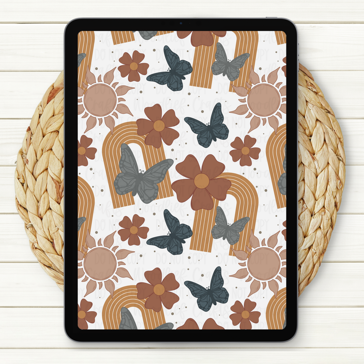 Dont Let The Hard Days Win Seamless Digital Paper | Two Scales Included