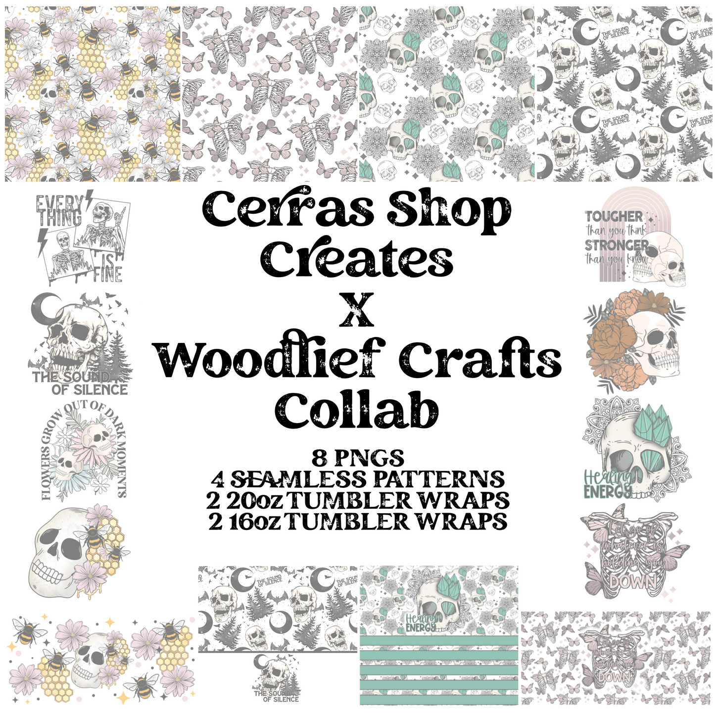 Cerras Shop Creates X Woodlief Crafts Collab | Skull Theme