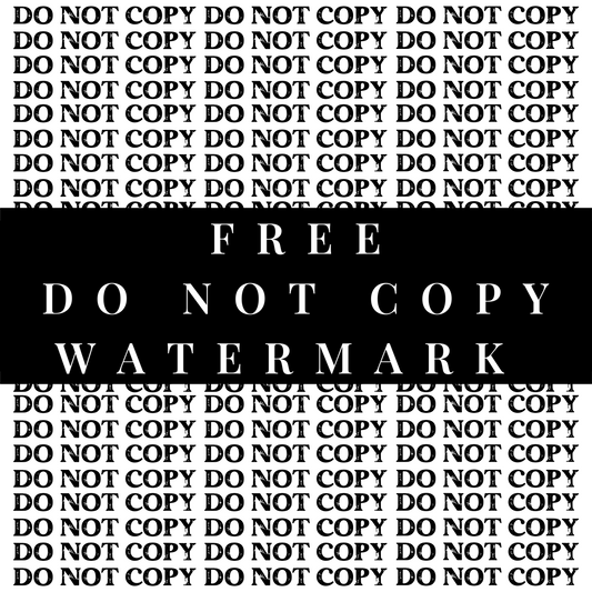Free Do Not Copy Watermark & Procreate Stamp