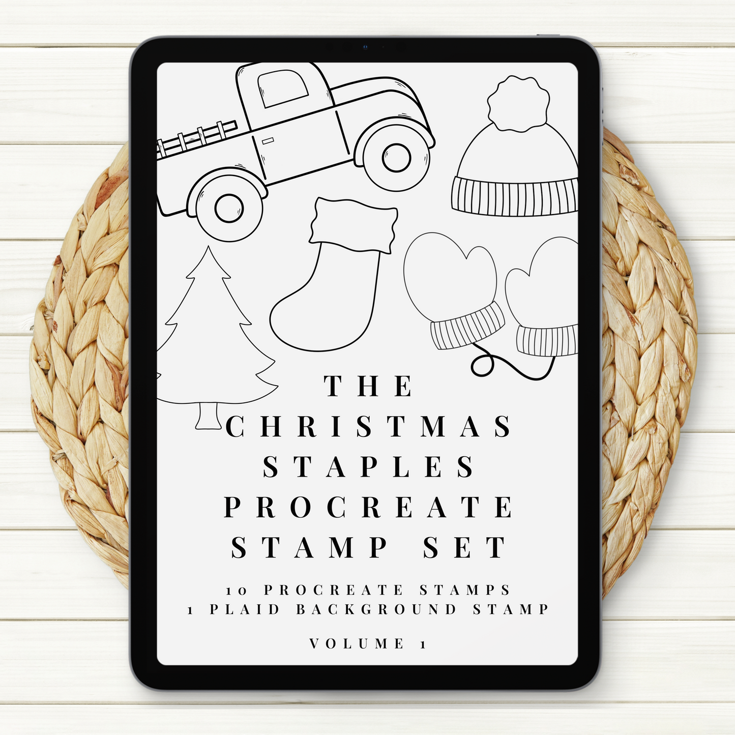 The Christmas Staples Procreate Stamp Set Volume 1