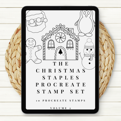 The Christmas Staples Procreate Stamp Set Volume 2