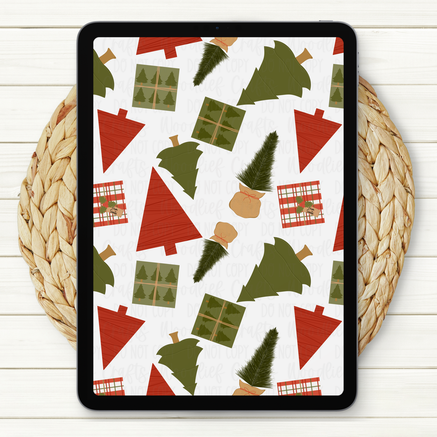 Joy To The World Seamless Digital Paper | Two Scales Included