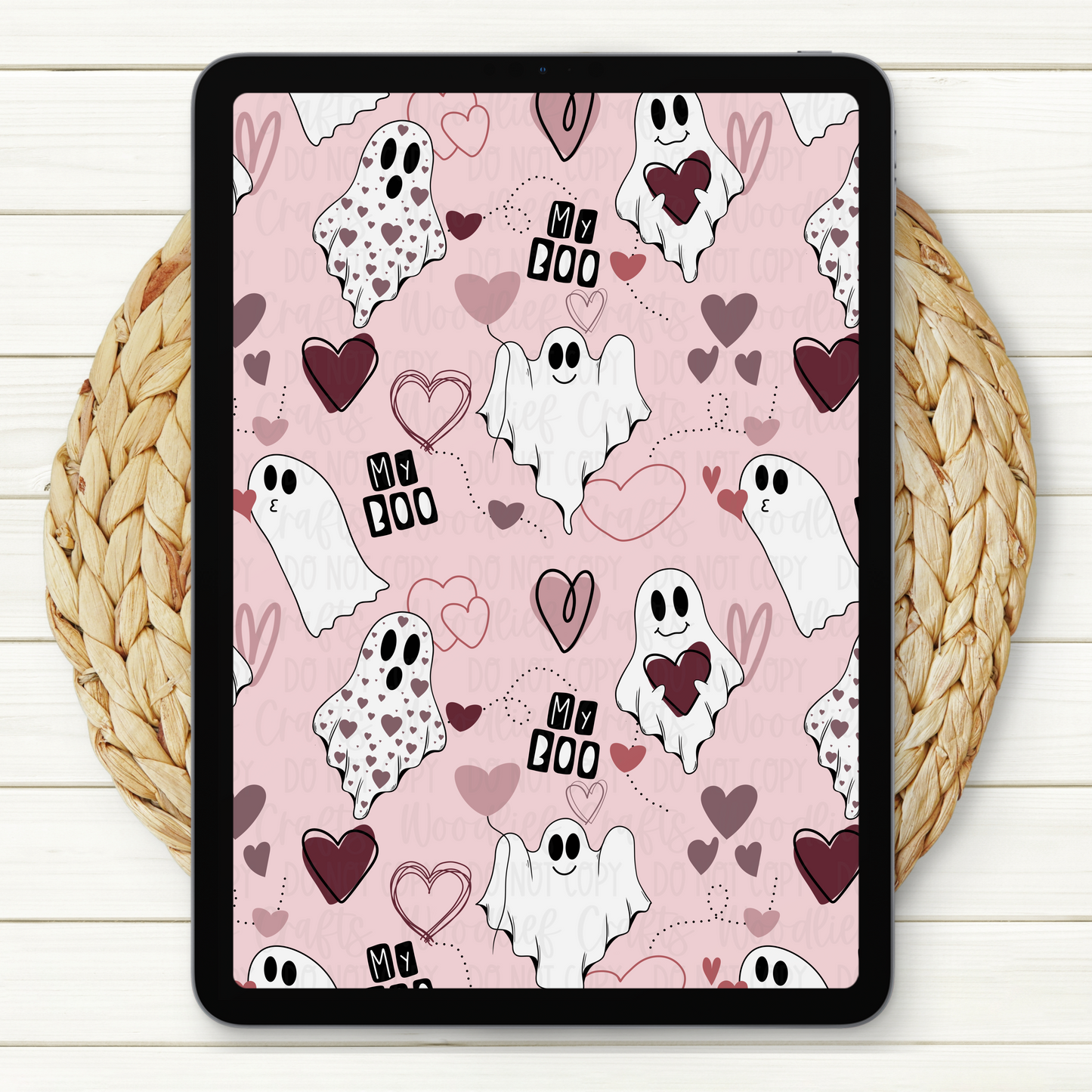 My Boo Seamless Digital Paper | Two Scales Included