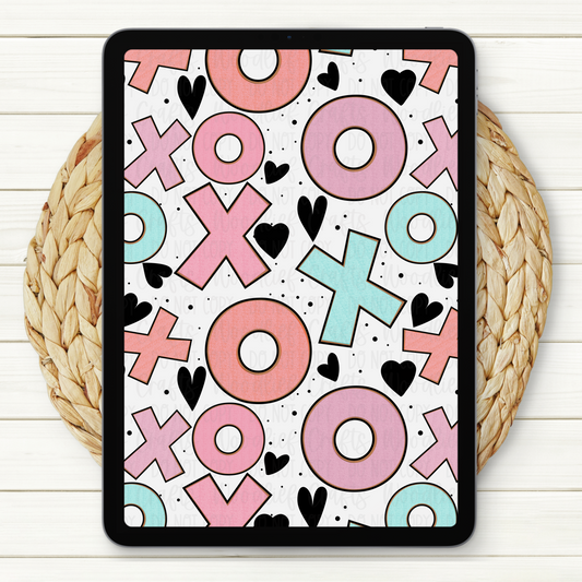 XO Pastel Seamless Digital Paper | Two Scales Included
