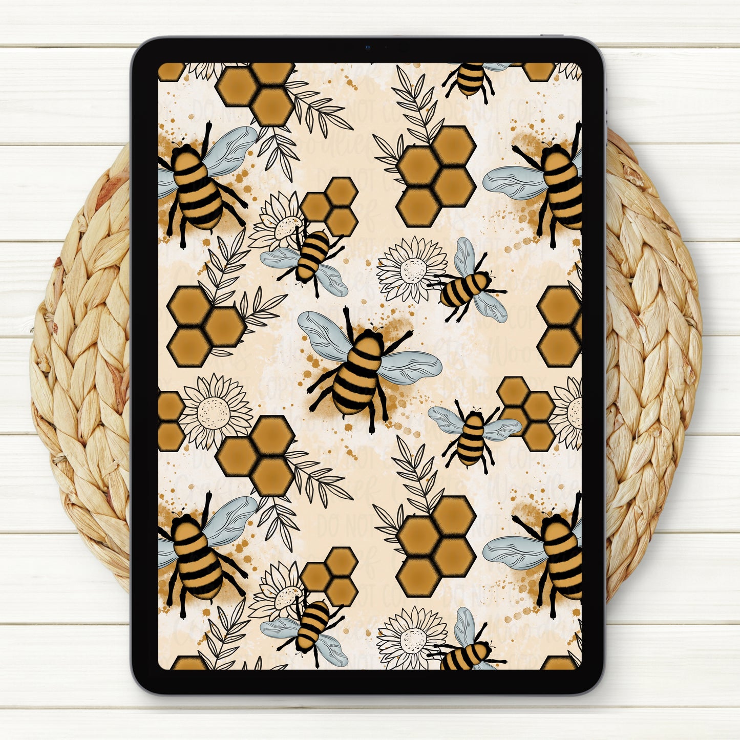Sweeter Than Honey Seamless Digital Paper | Two Scales Included