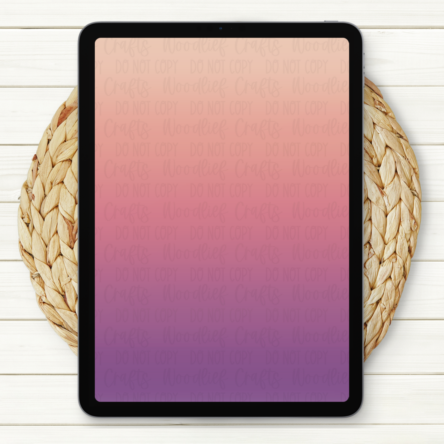 Yellow Peach Purple Ombré Seamless Digital Paper | Two Scales Included