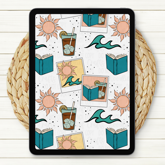 The Perfect Summer Day Seamless Digital Paper | Two Scales Included