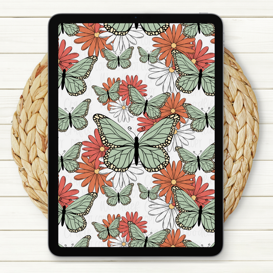 Home Is Where The Butterflies Are Seamless Digital Paper | Two Scales Included