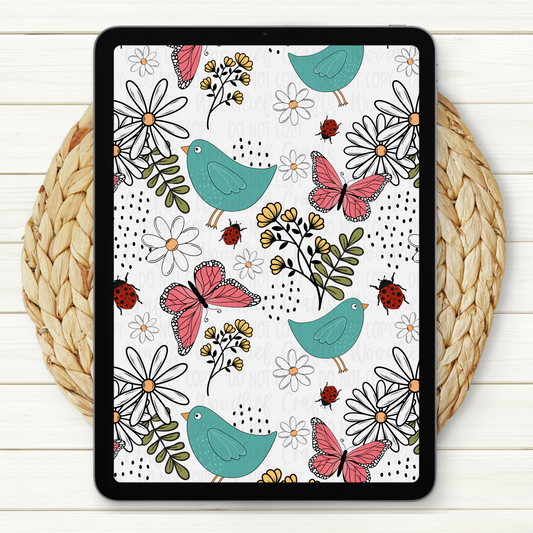 Bloom With Grace Seamless Digital Paper | Two Scales Included