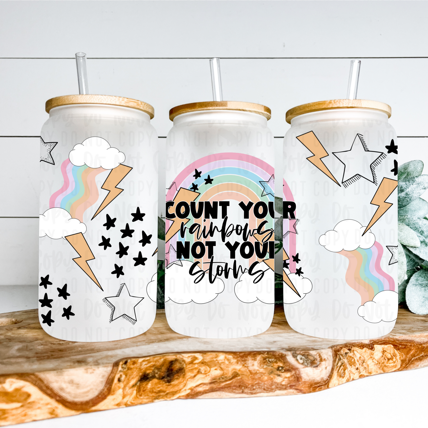 Count Your Rainbows 16oz Tumbler Wrap