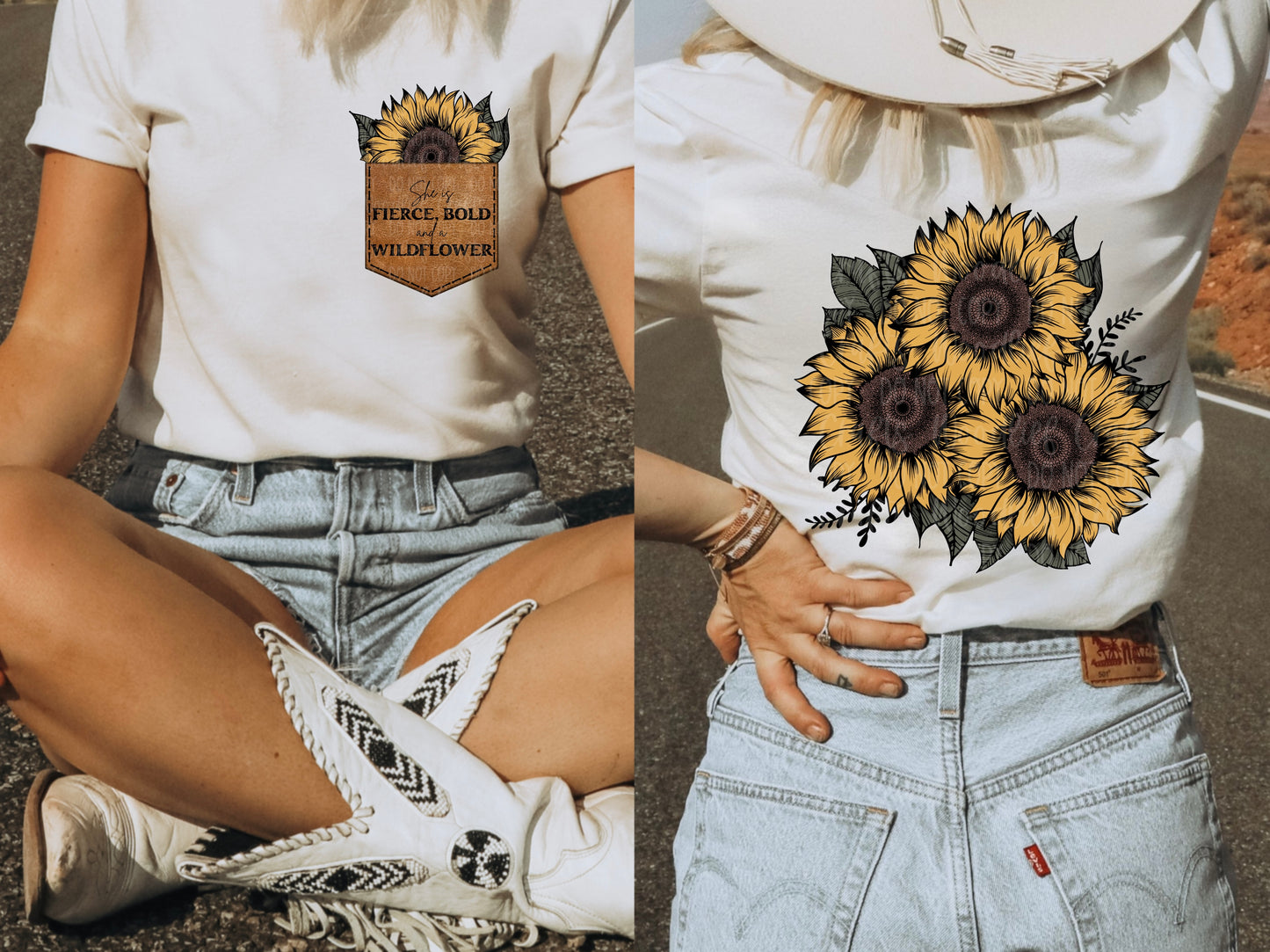 She Is Fierce, Bold And A Wildflower Digital Download | Phrase On Pocket