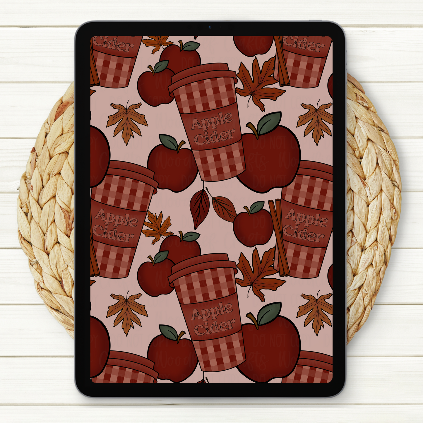 Apple Cider Seamless Digital Paper | Two Scales Included