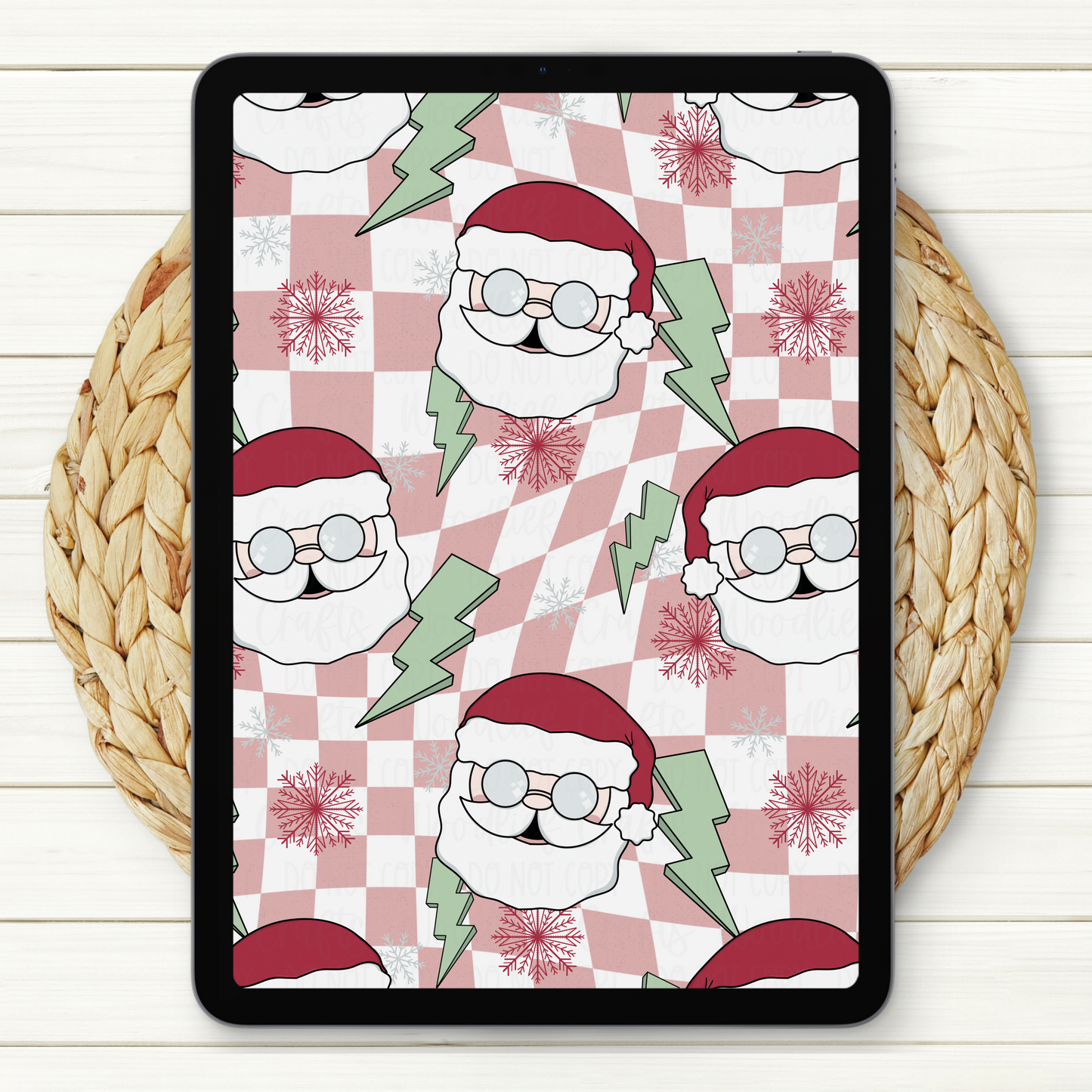 Be Naughty Seamless Digital Paper | Two Scales Included