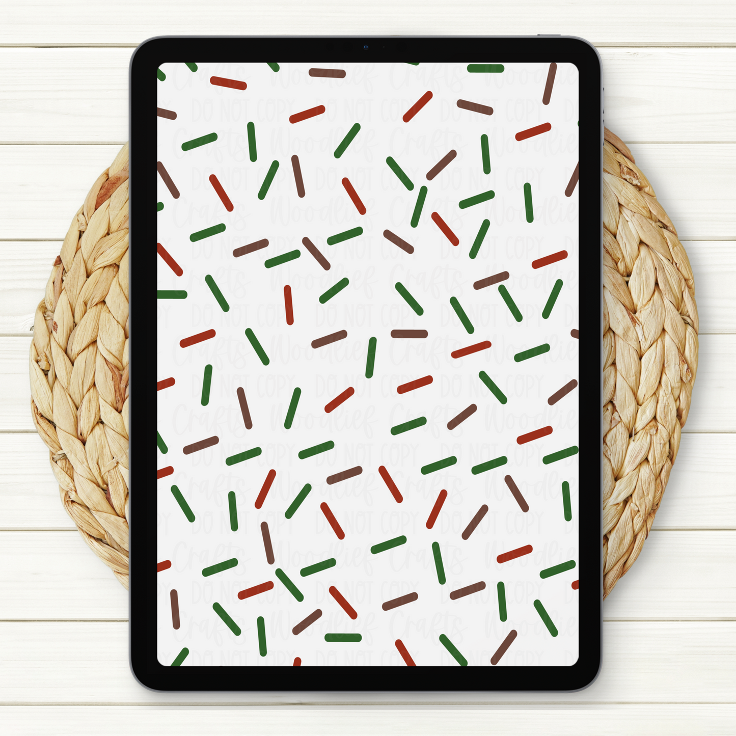 Christmas Sprinkles Seamless Digital Paper | Two Scales Included