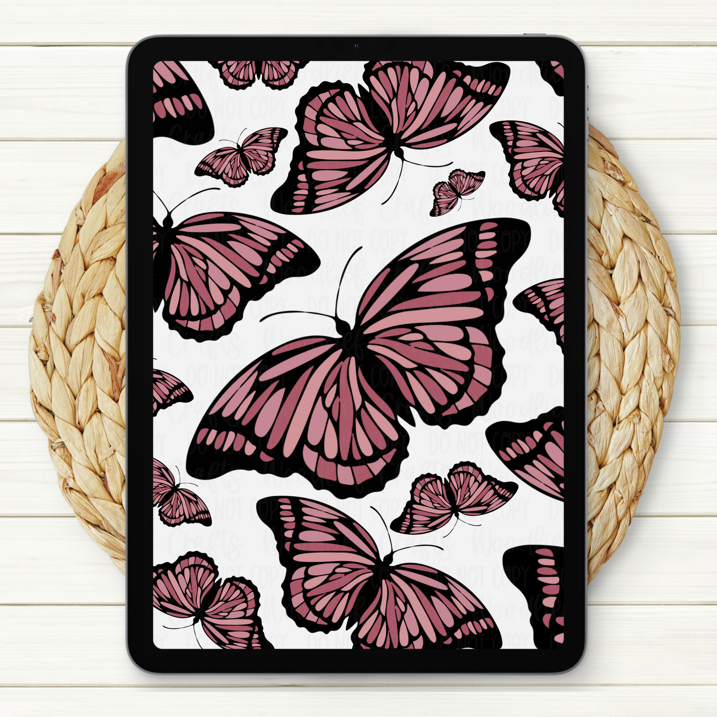 Butterfly Seamless Digital Paper | Two Scales Included