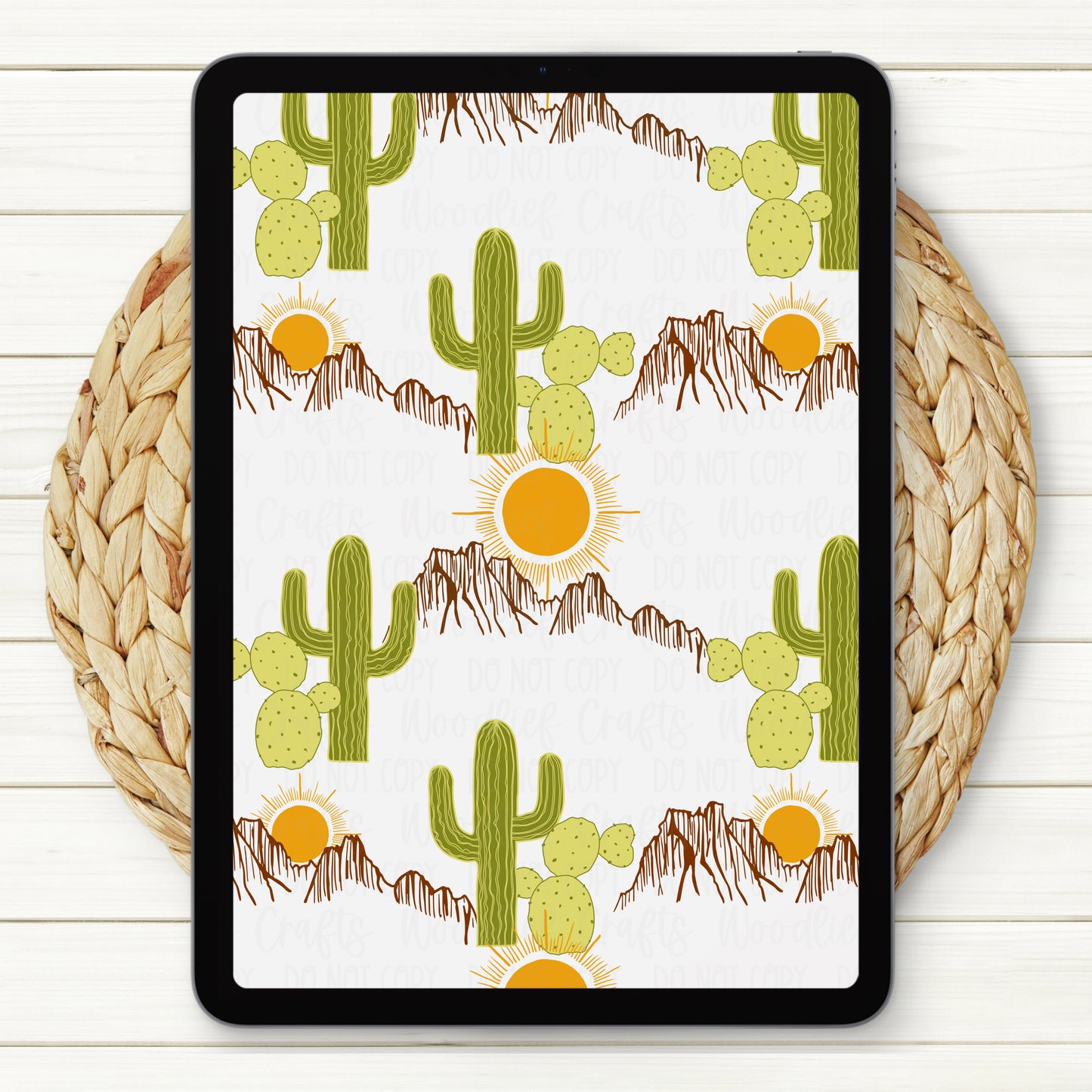 Desert Sun Seamless Digital Paper | Two Scales Included