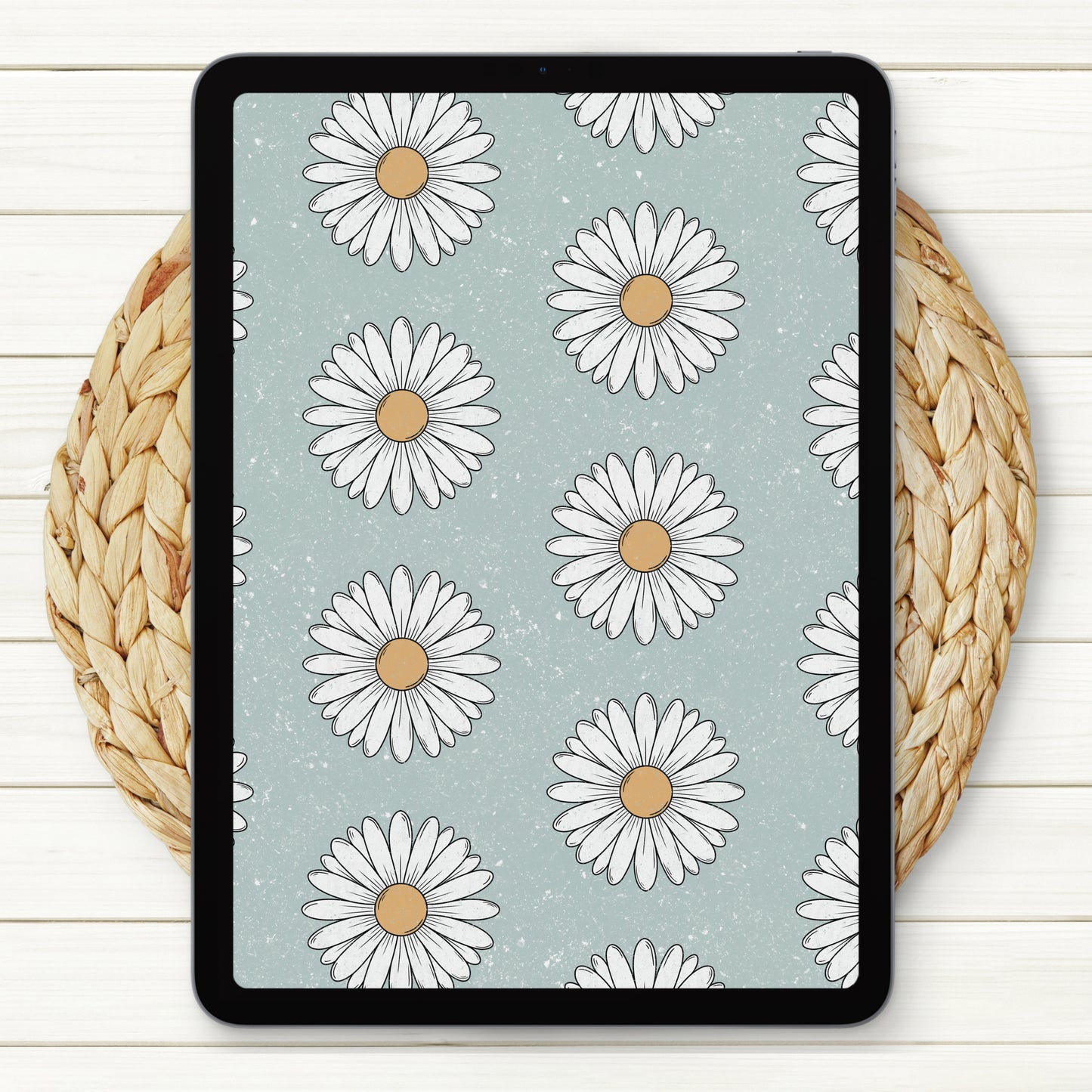 Distressed Daisys Seamless Digital Paper | Two Scales Included