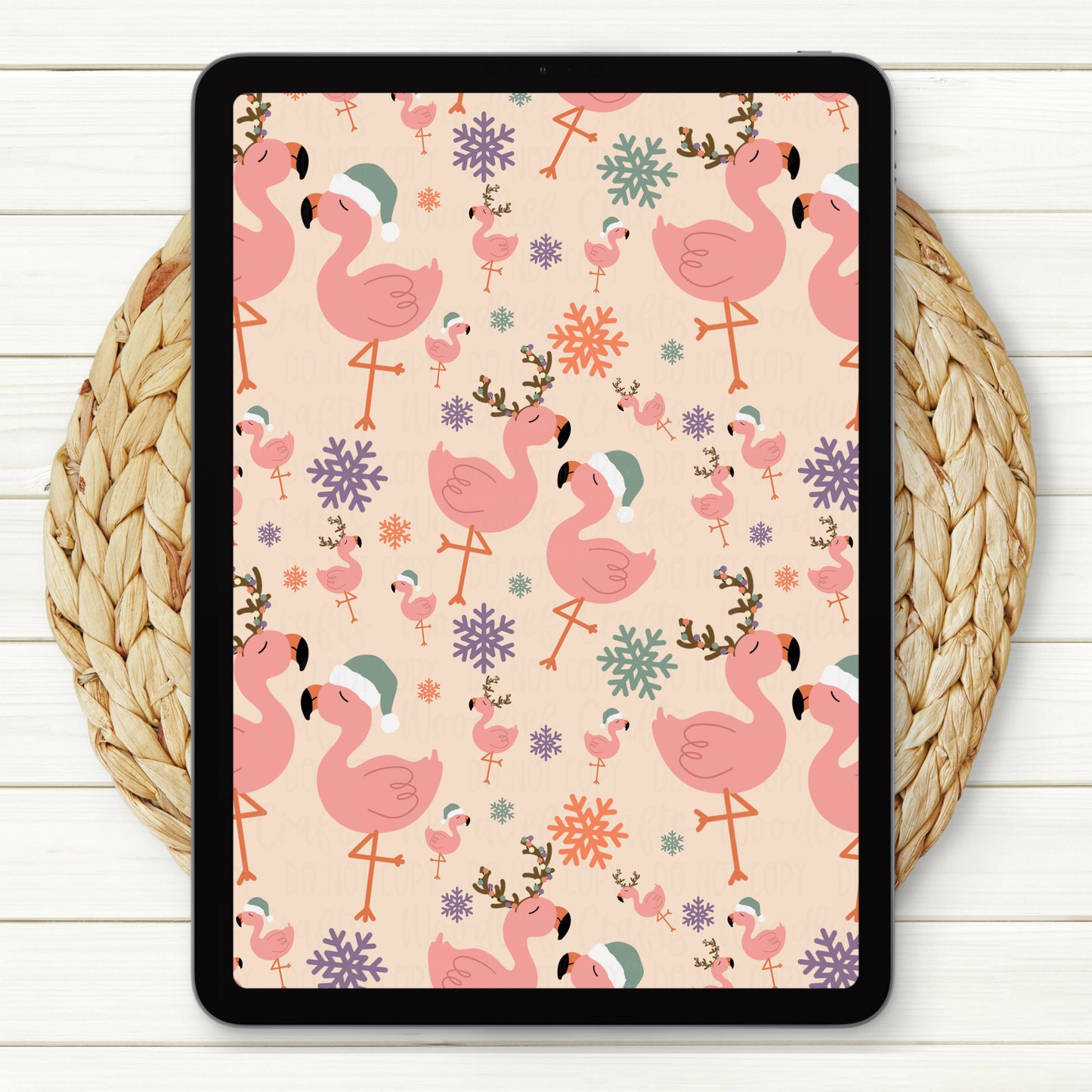 Flockin’ Jolly Seamless Digital Paper | Two Scales Included