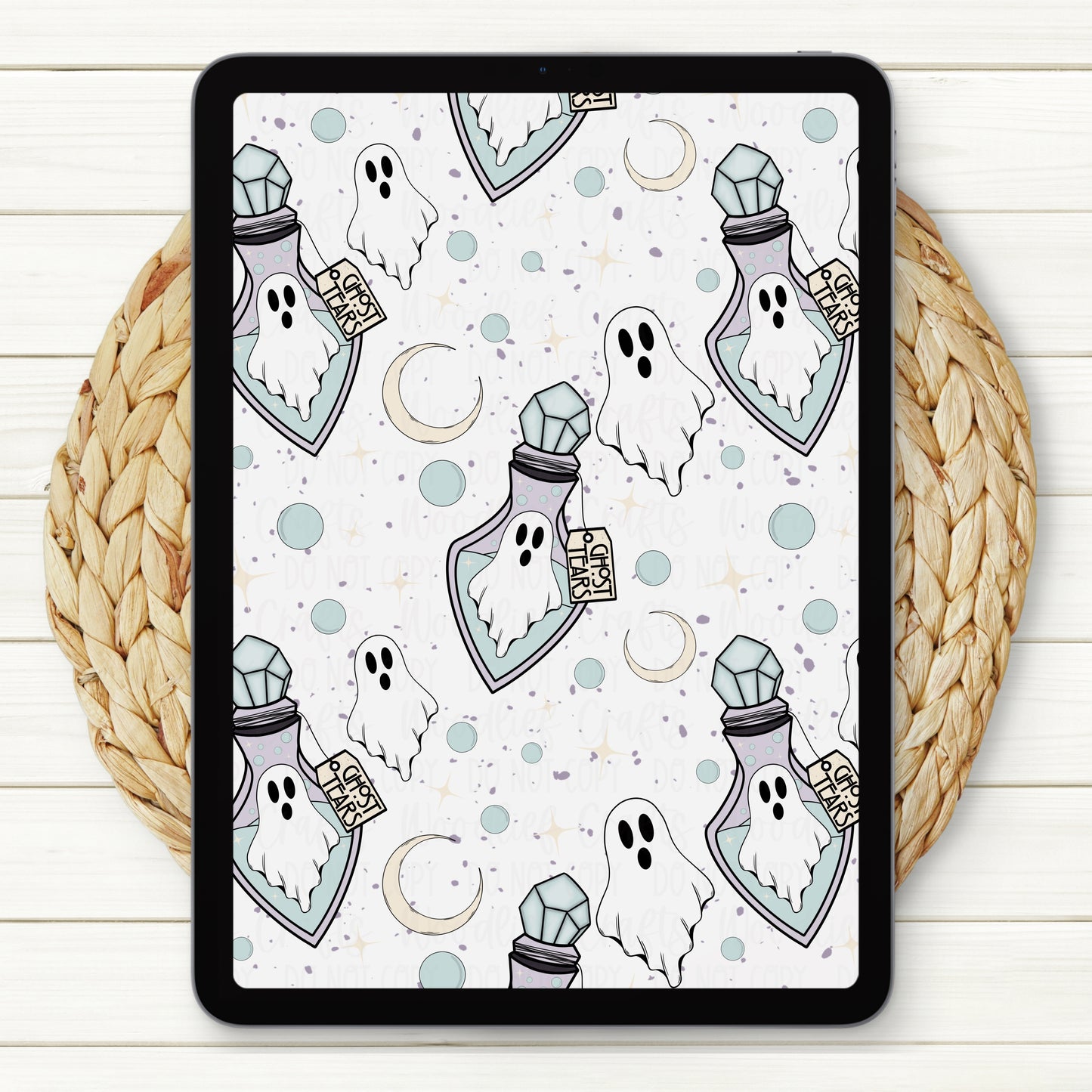 Ghost Tears Seamless Digital Paper | Two Scales Included