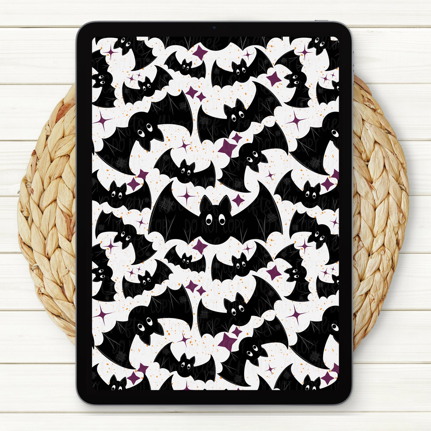 Just Batty Seamless Digital Paper | Two Scales Included
