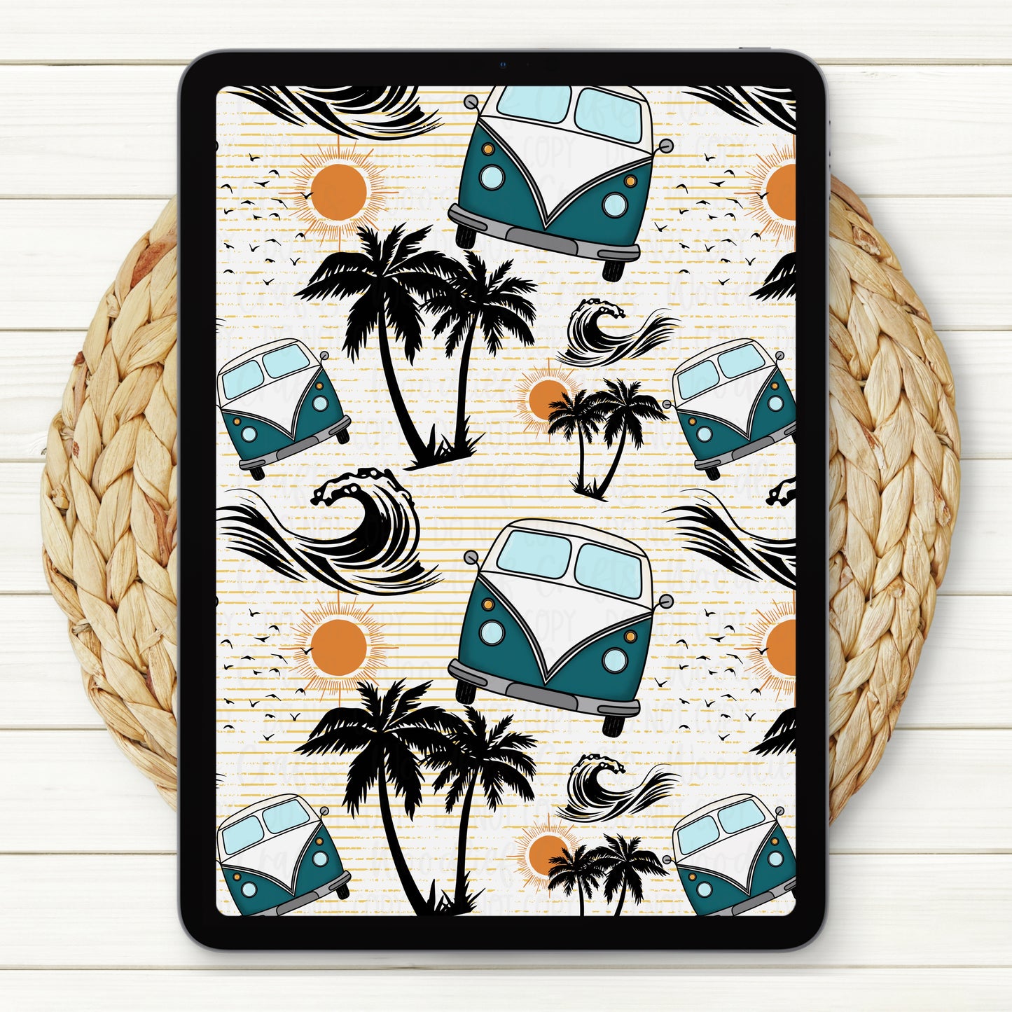 Outer Banks Seamless Digital Paper | Two Scales Included