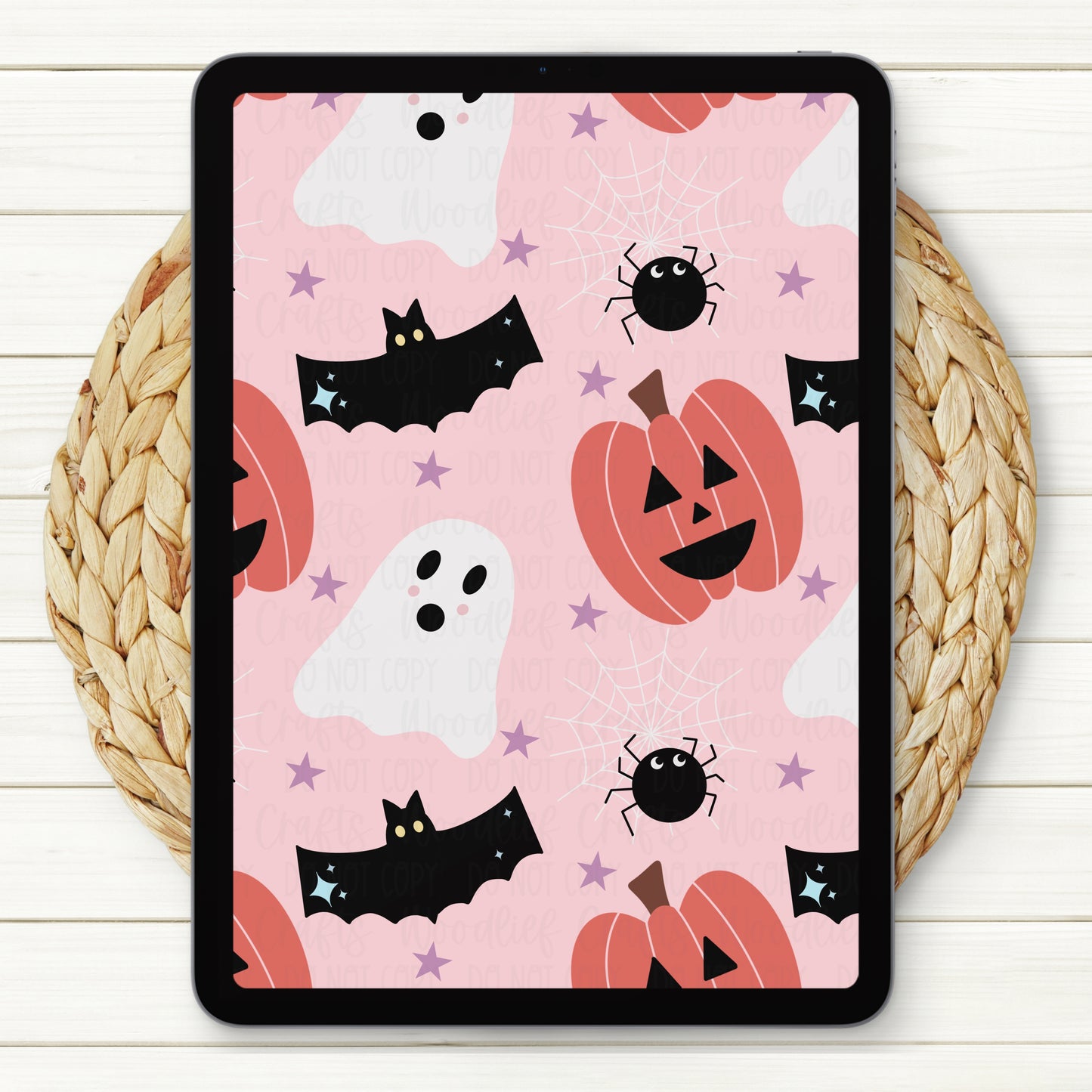 Pastel Halloween Seamless Digital Paper | Two Scales Included