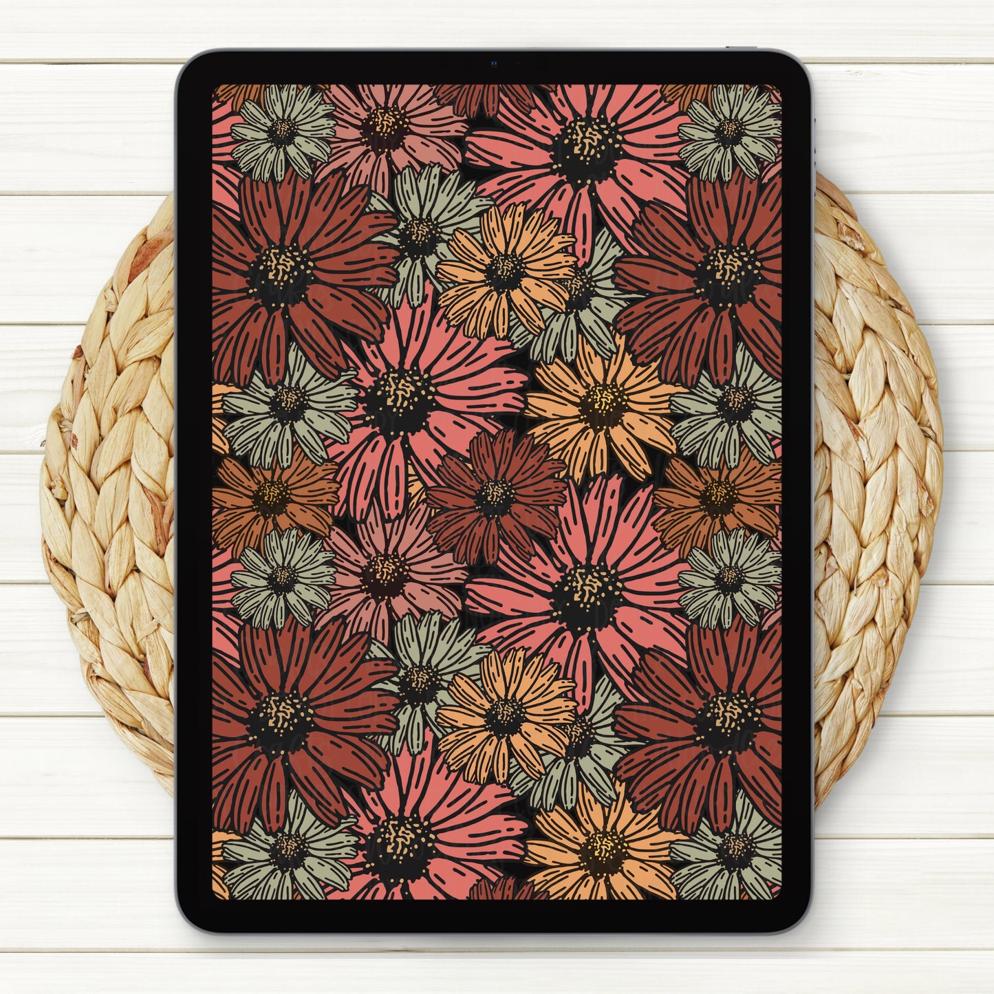 Pushin’ Daisies Seamless Digital Paper | Two Scales Included