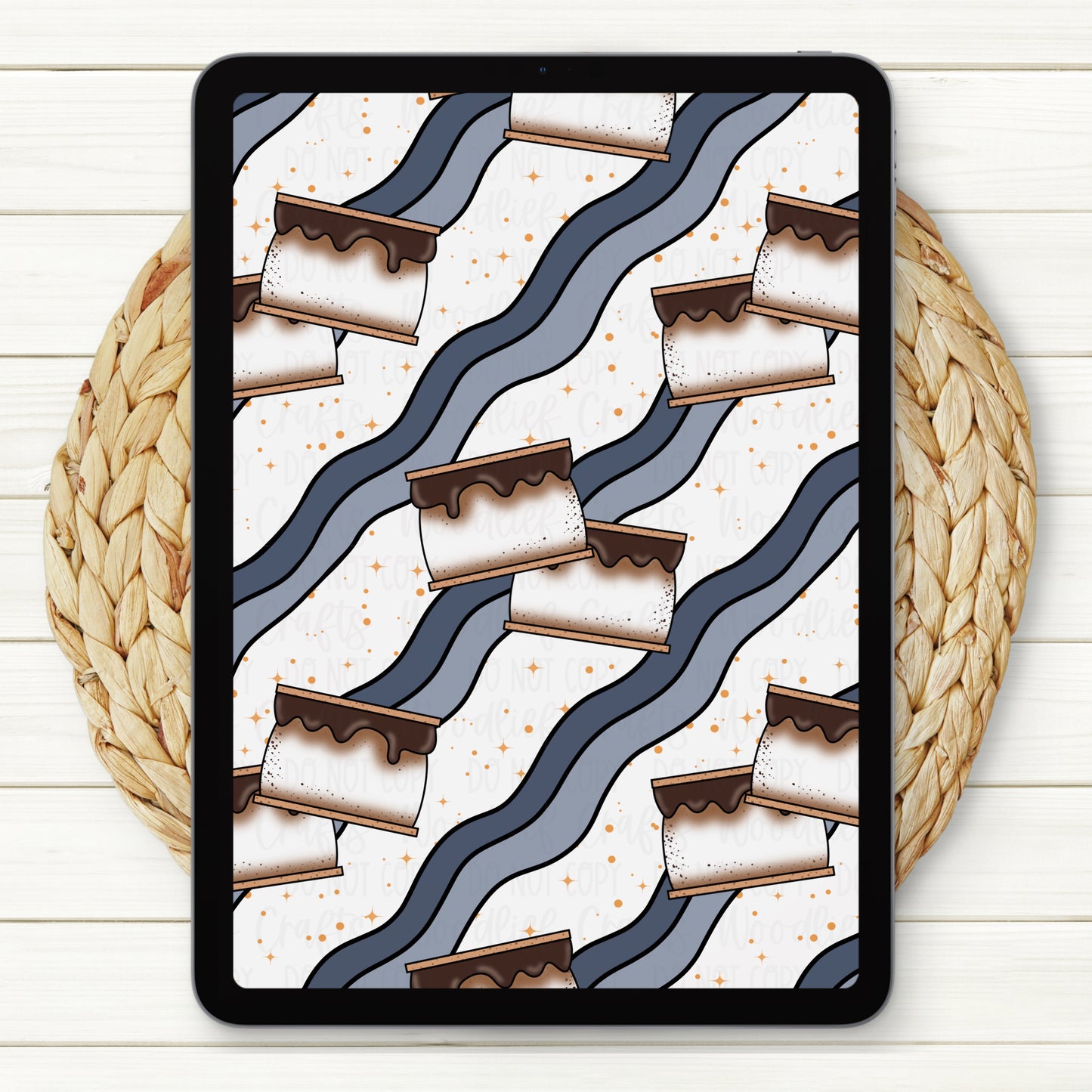 S’more Nights Seamless Digital Paper | Two Scales Included