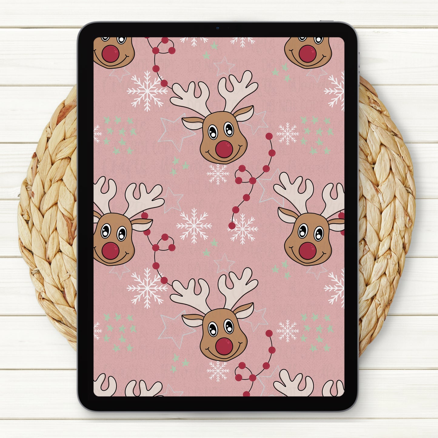 Shine Bright Like Rudolph Seamless Digital Paper | Two Scales Included