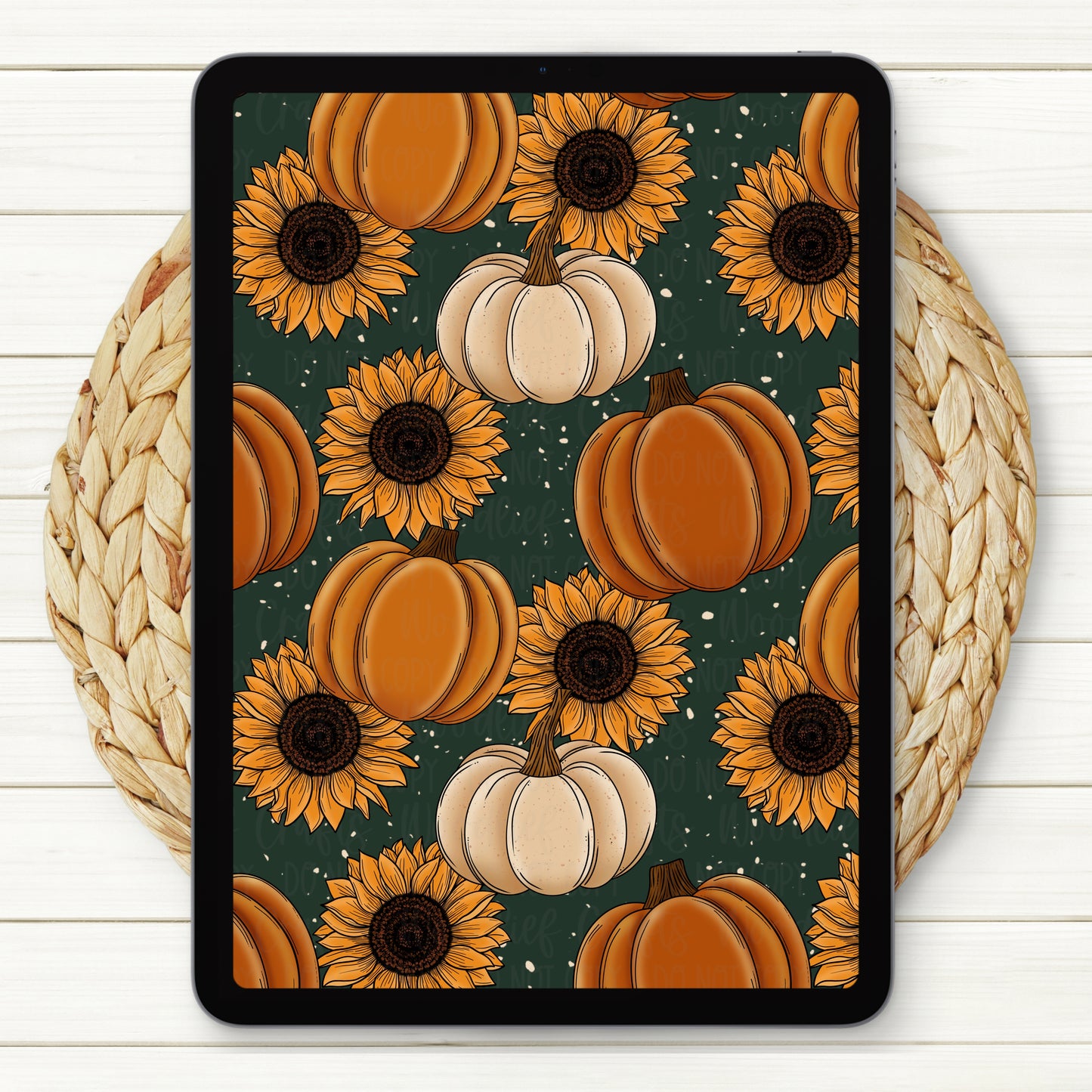 Speckled Pumpkins Seamless Digital Paper | Two Scales Included