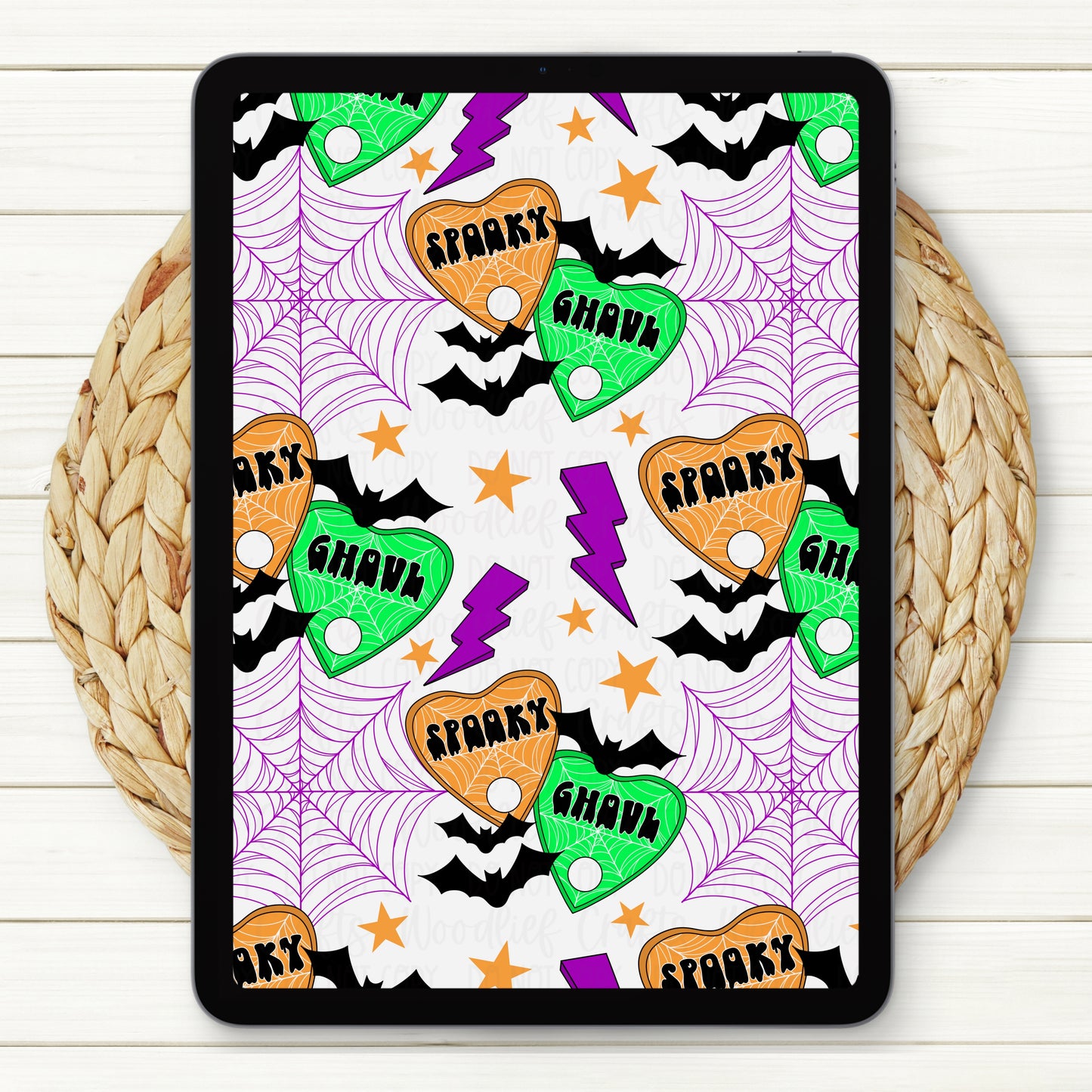 Spooky Ghoul Seamless Digital Paper | Two Scales Included